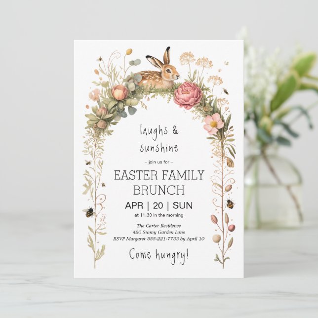 Invitation au Brunch de Pâques du Lapin à l'Arche  (Debout devant)