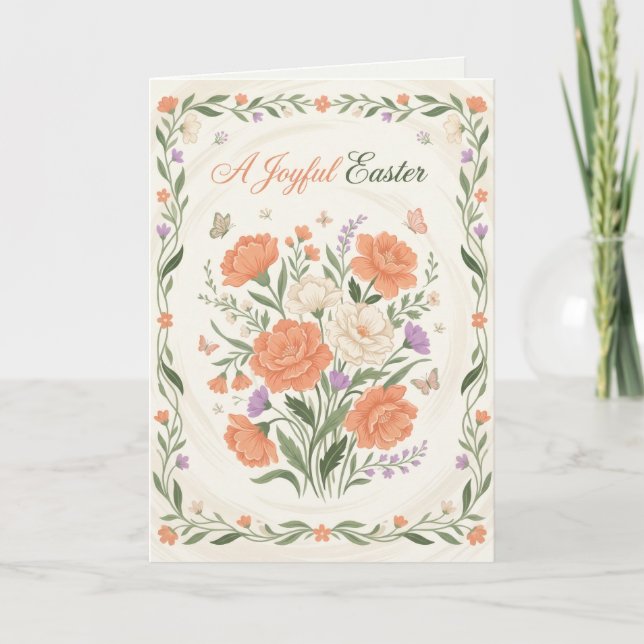 Invitation au Brunch élégant de Pâques aux bénédic (Devant)