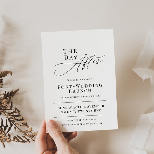 Invitation au brunch le lendemain du mariage (Créateur téléchargé)