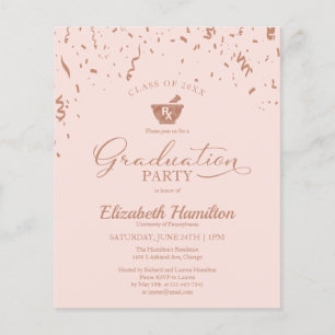 Invitation au budget de la fête de remise des dipl