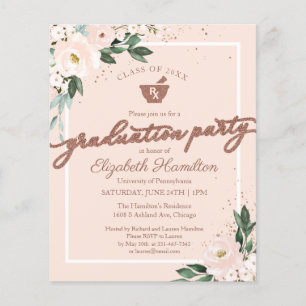 Invitation au budget floral pour la soirée de remi