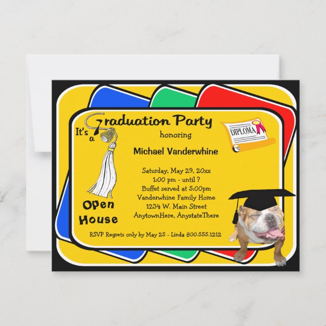 Invitation au Bulldog White Graduation Growler Par (Devant)