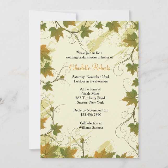 Invitation au cadre graphique (Devant)