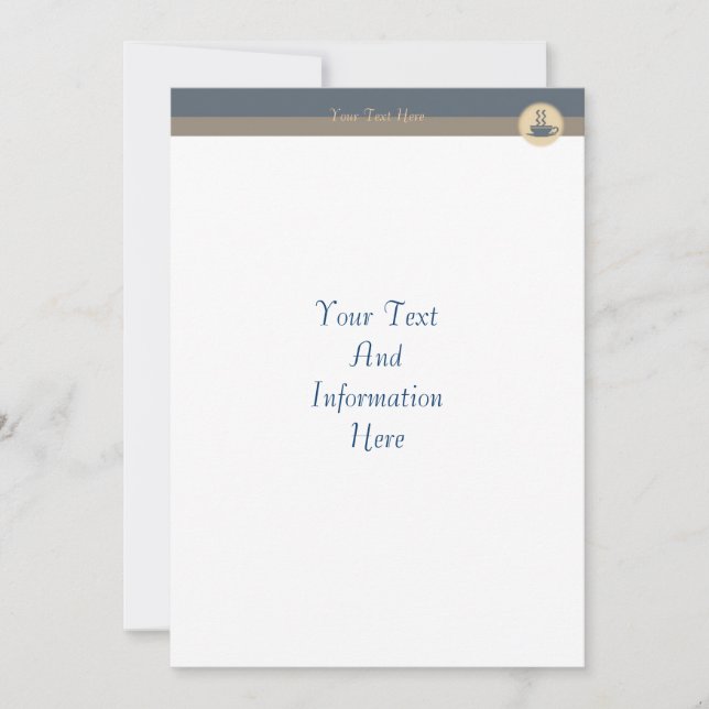 Invitation au café chaud (Devant)