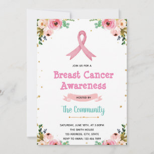 Invitation au cancer du sein rose