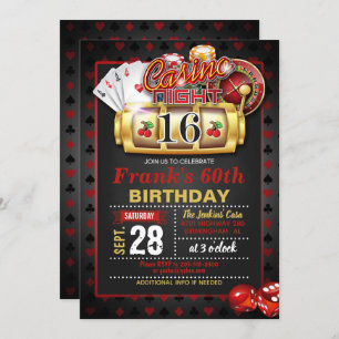 Invitation au casino 16e anniversaire