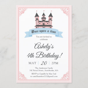 Invitation au Castle Princess Royal Birthday Party