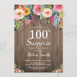 Invitations Faire Part Cartes Anniversaire Centenaire Zazzle Fr