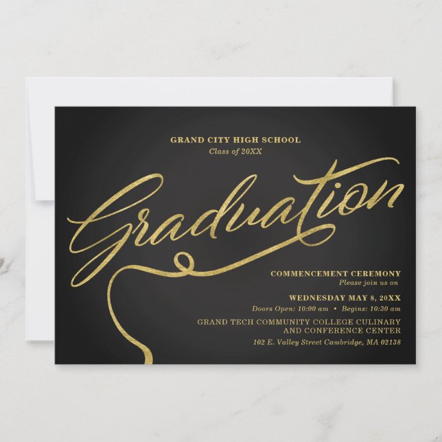 Invitation au Cérémonie de Remise des Diplômes Noi (Devant)