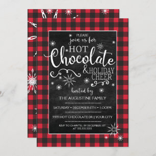 Invitation au chocolat chaud Snowflake & Buffalo