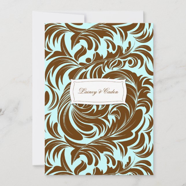 Invitation au chocolat Lainey Mint 311-Lavishly (Devant)