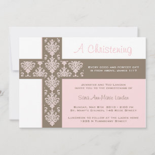 Invitation au Christening Girl
