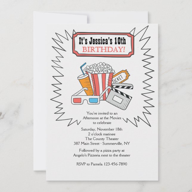 Invitation Au Cinéma (Devant)