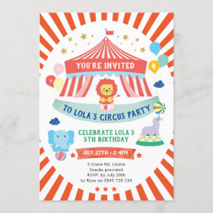 Invitation au cirque, fête du carnaval