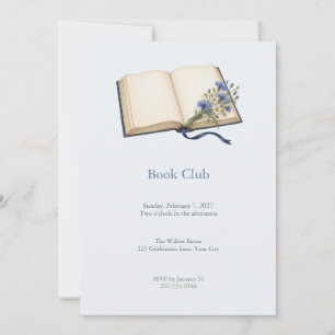 Invitation au Club de Lecture Blue Wildflower