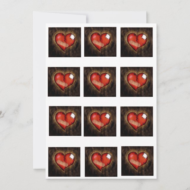 Invitation au coeur brisé/au coeur réparateur (Devant)