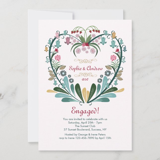 Invitation au coeur des fleurs (Devant)