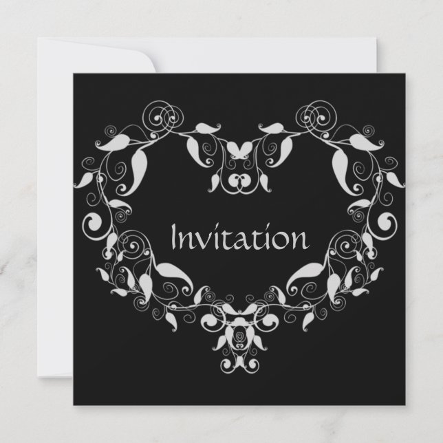 Invitation au coeur feuillu (Devant)