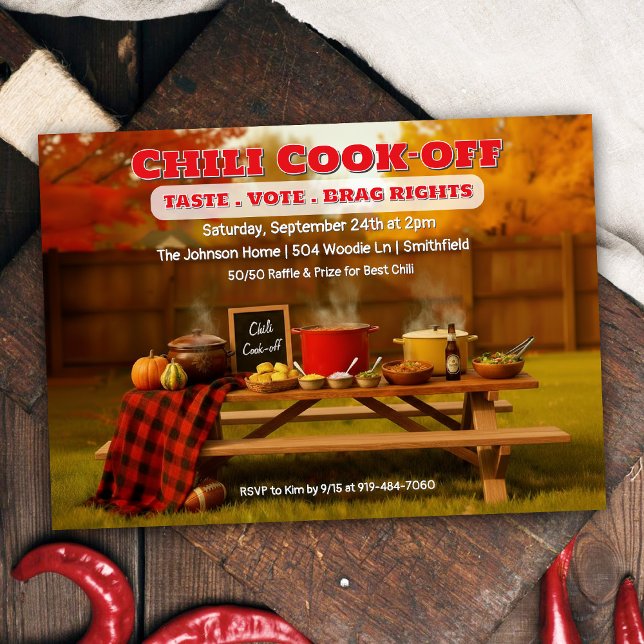 Invitation au concours de chili (Créateur téléchargé)