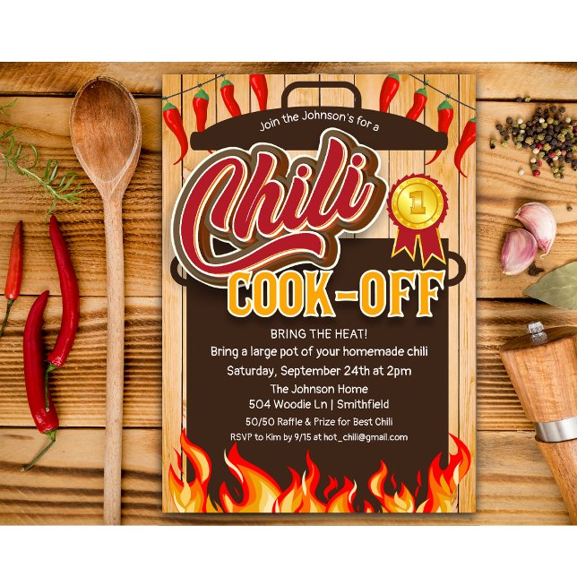 Invitation au concours de chili (Créateur téléchargé)