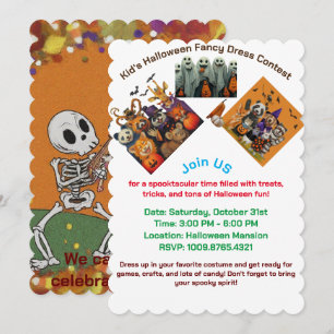 Invitation au concours de robe fantaisie d'Hallowe