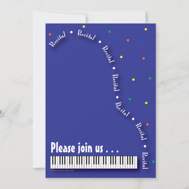 Invitation au considérant de piano (Devant)