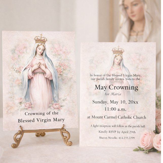 Invitation au Couronnement de Mai Catholique Bienh (Créateur téléchargé)
