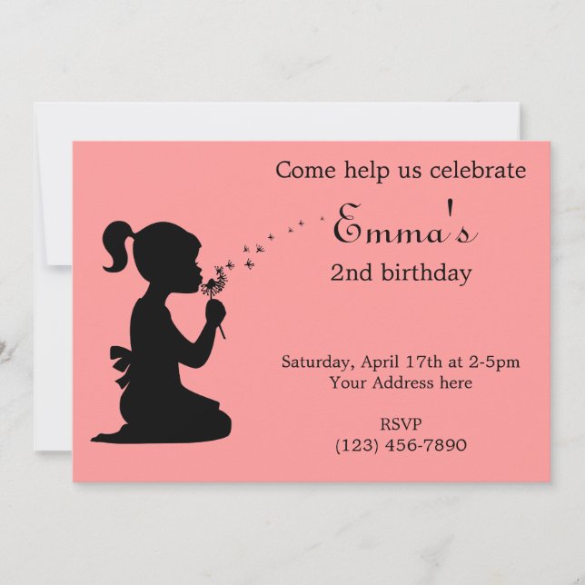 Invitation au dandelion (Devant)