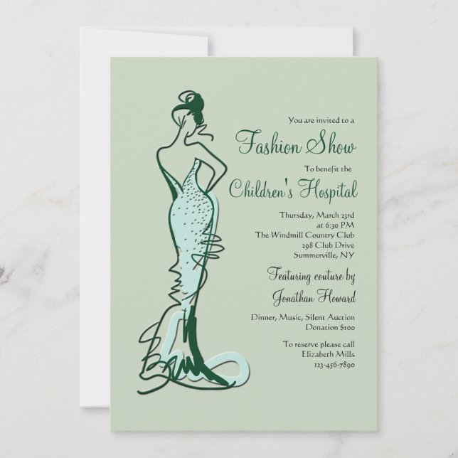 Invitation au défilé de mode Couture (Devant)