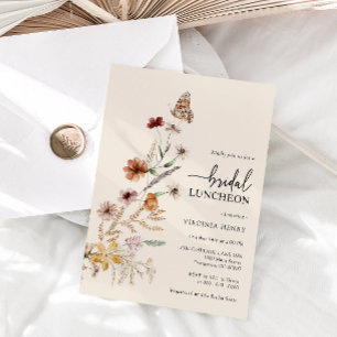 Invitation au déjeuner de mariage floral