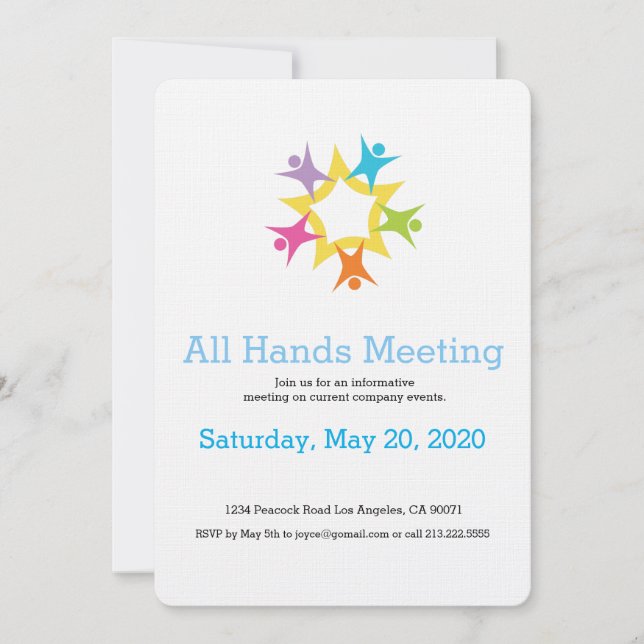 Invitation au démarrage du travail d'équipe (Devant)