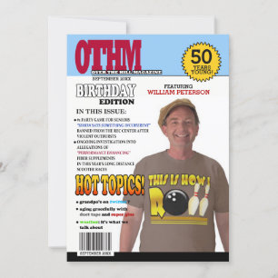 Invitation Au-dessus de la colline 50e anniversaire Invitatio