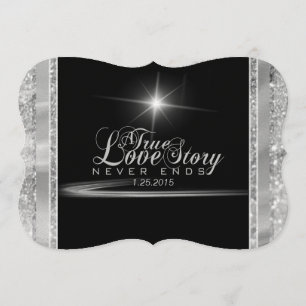 Invitation au diamant de Cravate noire