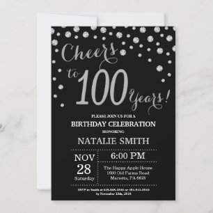 Invitation au diamant du 100e anniversaire de Blac