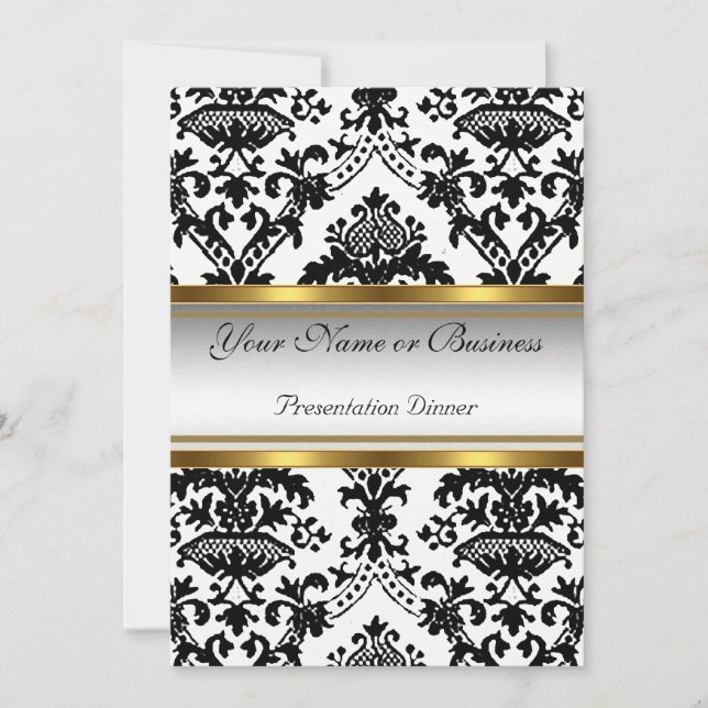 Invitation au dîner annuel de présentation d'affai (Devant)