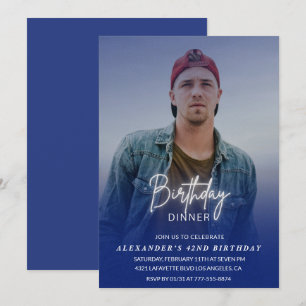 Invitation au dîner d'anniversaire 42e anniversair