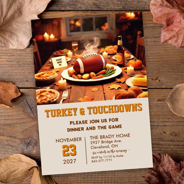 Invitation au dîner de la dinde et des touchés (Créateur téléchargé)