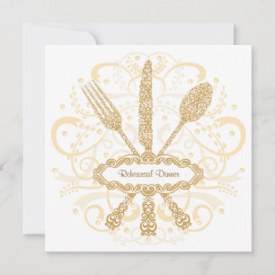 Invitation au dîner de la répétition du couteau de