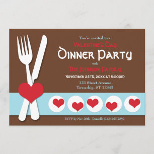 Invitation au dîner de la Saint-Valentin à Fork &