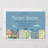 Invitation au dîner de Noël à la maison pour une j