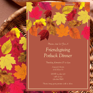 Invitation au dîner de potluck pour la fête des am