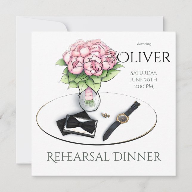 Invitation au dîner de répétition - Accessoires du (Devant)