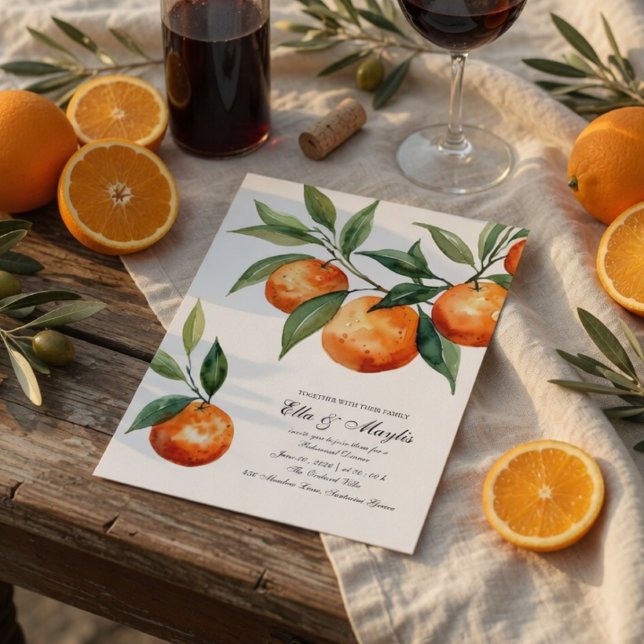 Invitation au dîner de répétition Citrus | Méditer (Créateur téléchargé)