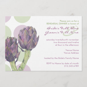 Invitation au dîner de répétition d'artistes viole