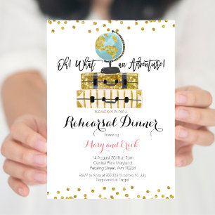 Invitation au dîner de répétition de l'aventure de