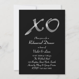 Invitation au dîner de répétition de Silver XO