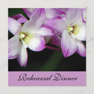 Invitation au dîner de répétition des orchidées