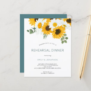 Invitation au dîner de répétition des Tournesols d