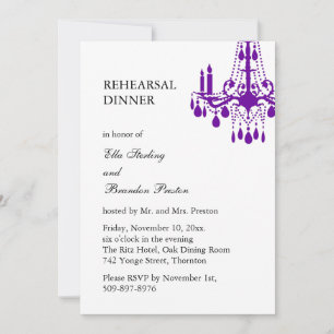 Invitation au dîner de répétition du Grand Balroom