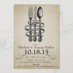 Invitation au dîner de répétition Fourchette et Co